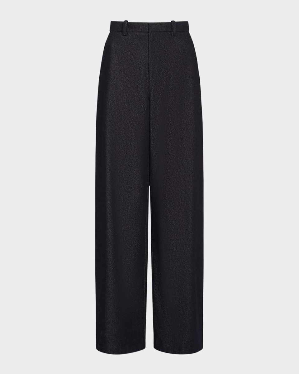 High-Rise Cotton Twill Pants